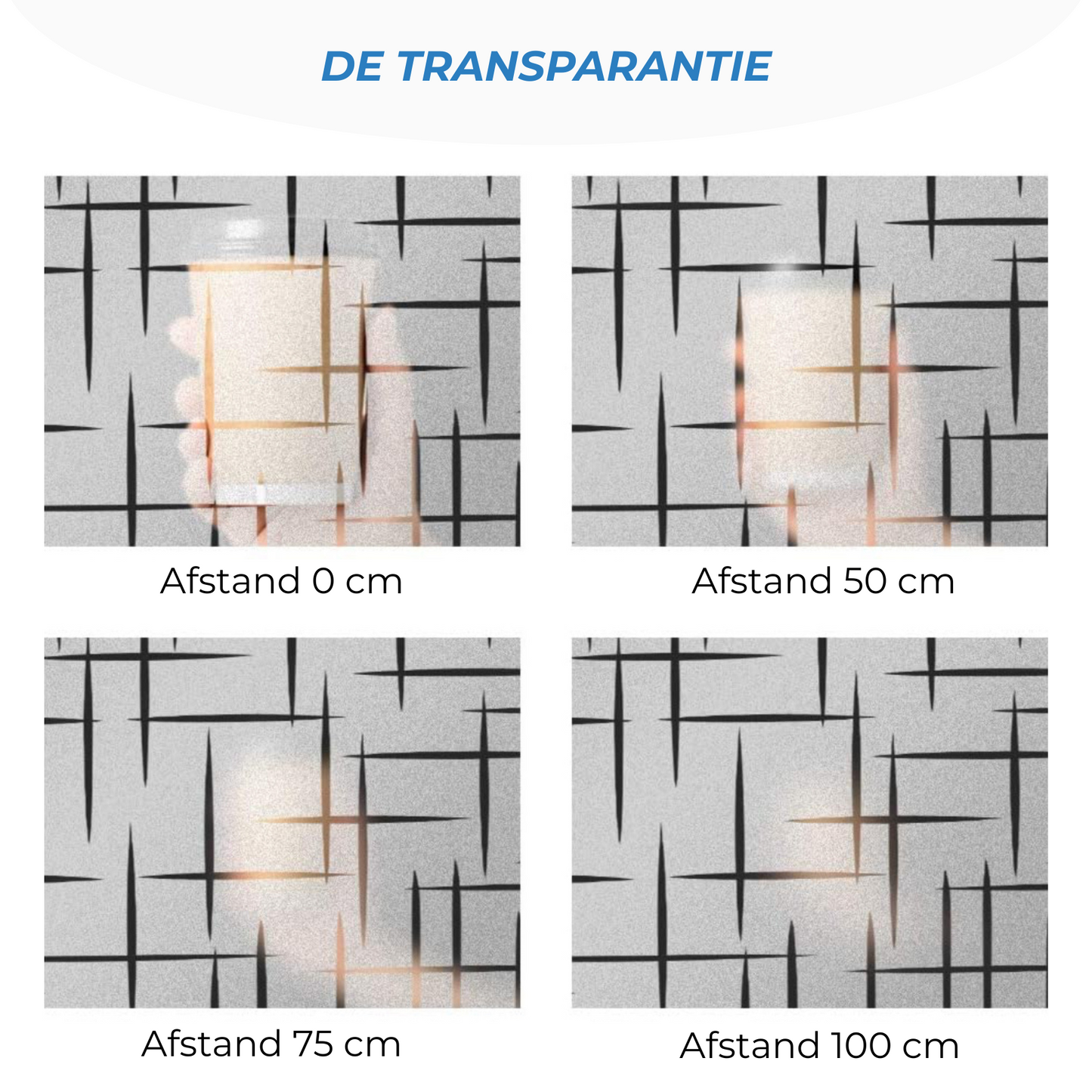 Raamfolie - Sterren folie - Statisch - Zonwerende plakfolie raam - Extra breed (75cm) - Glasfolie