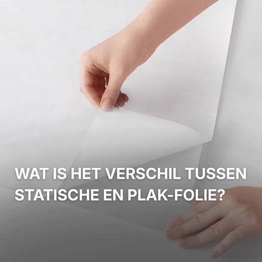 Wat is het verschil tussen statische raamfolie en plakfolie?