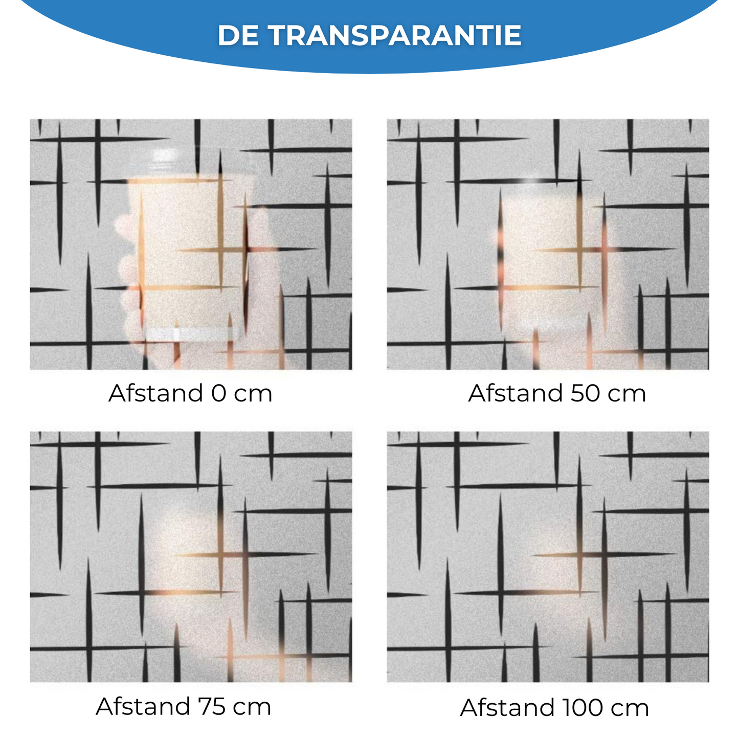 Raamfolie - Sterren folie - Statisch - Zonwerende plakfolie raam - Extra breed (75cm) - Glasfolie
