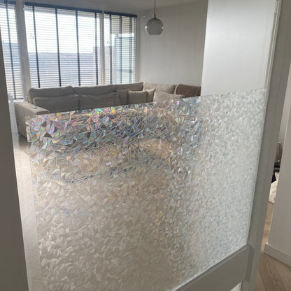 Raamfolie - Glas-in-lood mozaïek - Statisch - Zonwerende plakfolie raam - Extra breed (75cm) - Glasfolie
