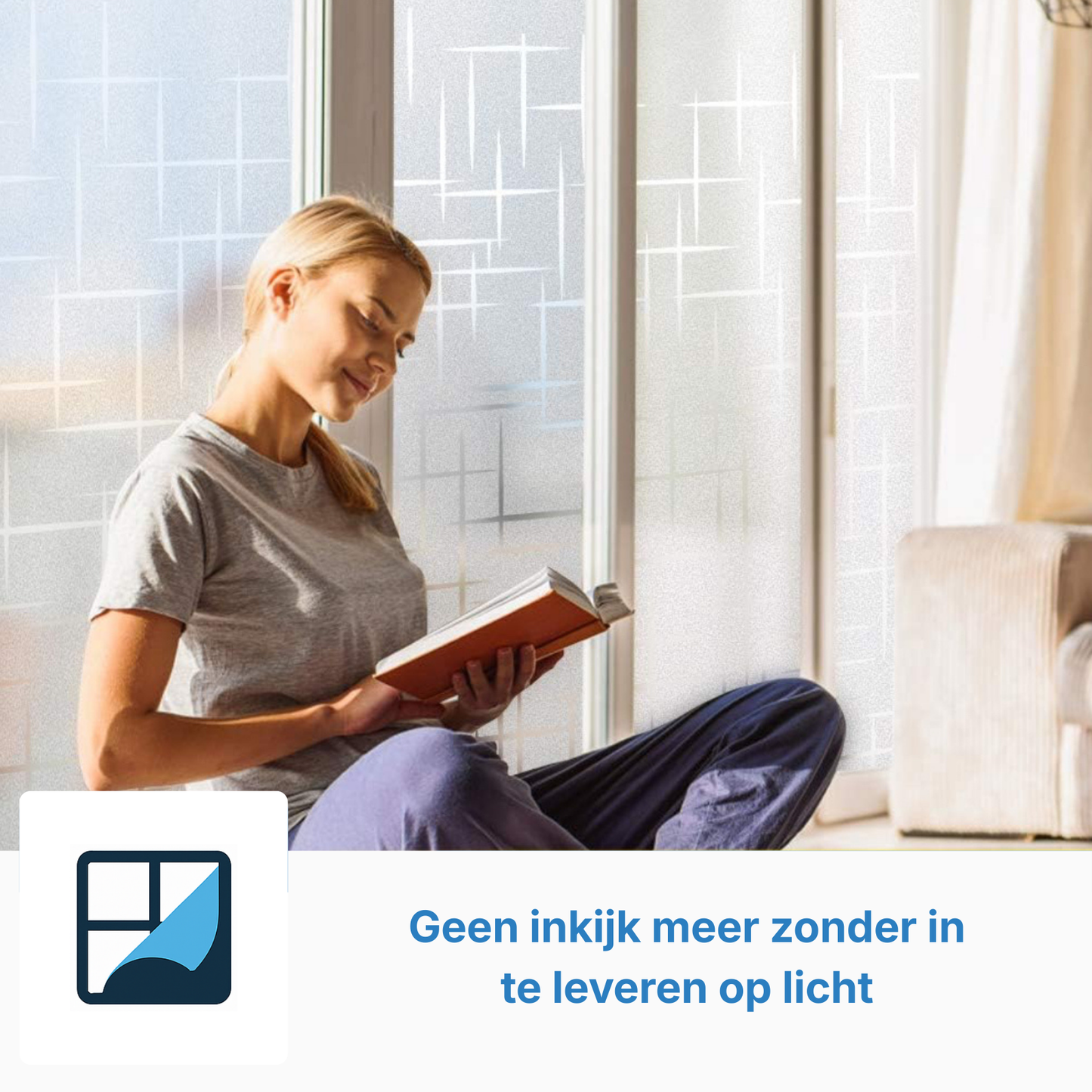 Sterren raamfolie tegen inkijk