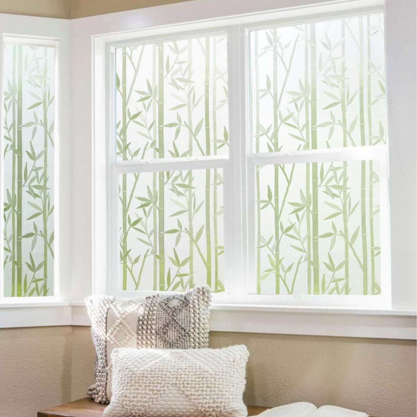 Bamboepatroon folie tegen inkijk