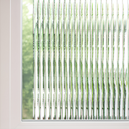 Geribbelde raamfolie – privacy met klassiek glas-effect