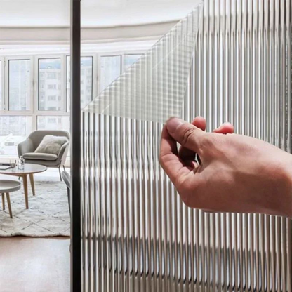 Geribbelde raamfolie voor luxe privacy