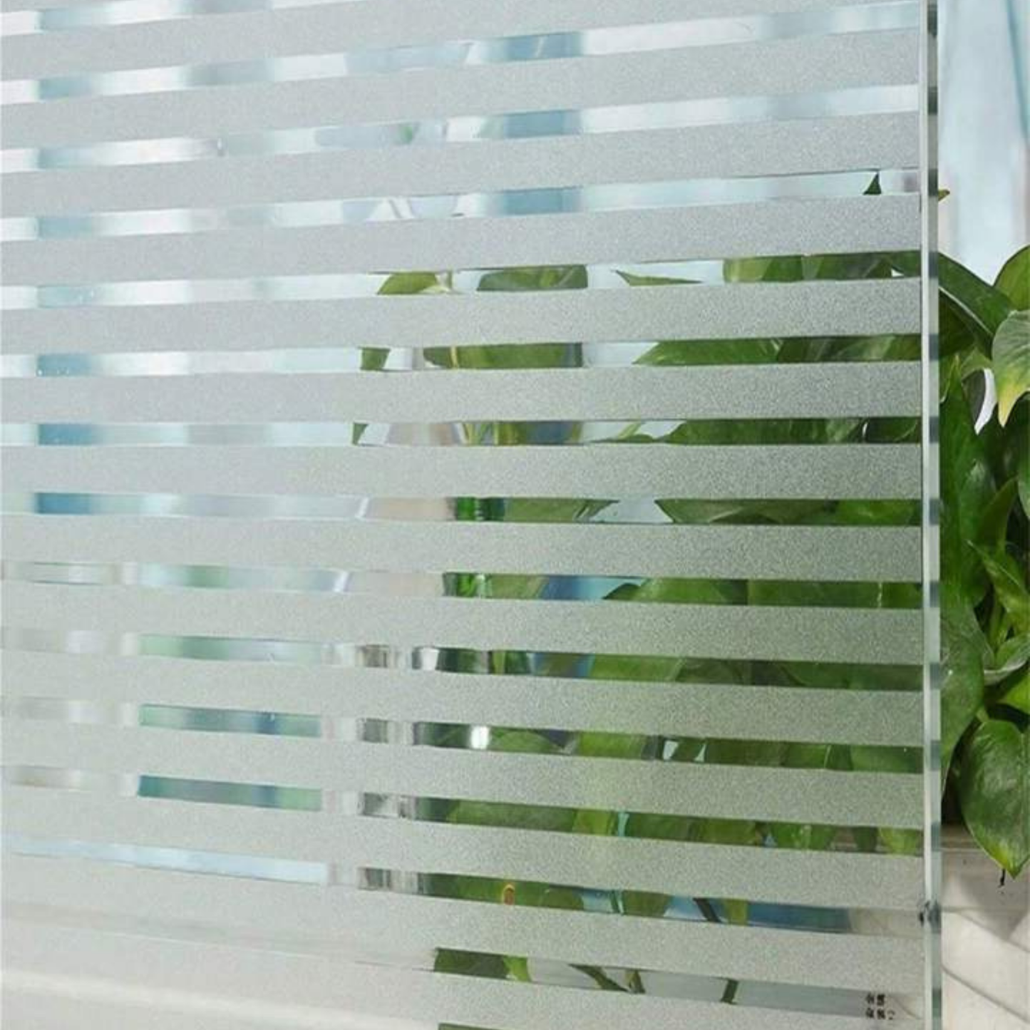 Gestreepte folie voor badkamer en douche