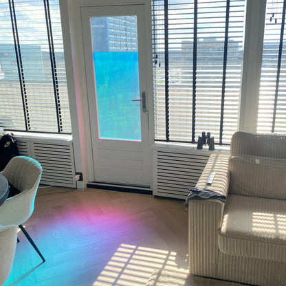 Decoratieve kleurrijke folie voor ramen