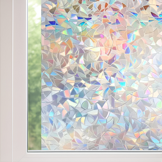 Mozaïek raamfolie – lichtgekleurde glasdecoratie met privacy