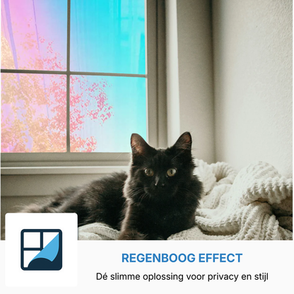 Ramen decoreren met gekleurde folie