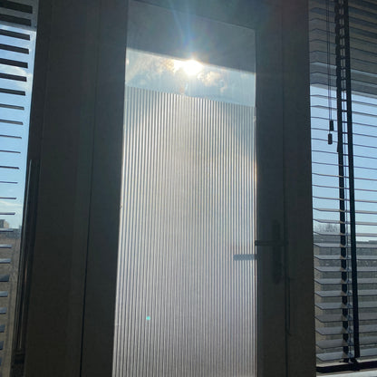 Statische raamfolie geribbeld – lichtdoorlatend zonder doorkijk