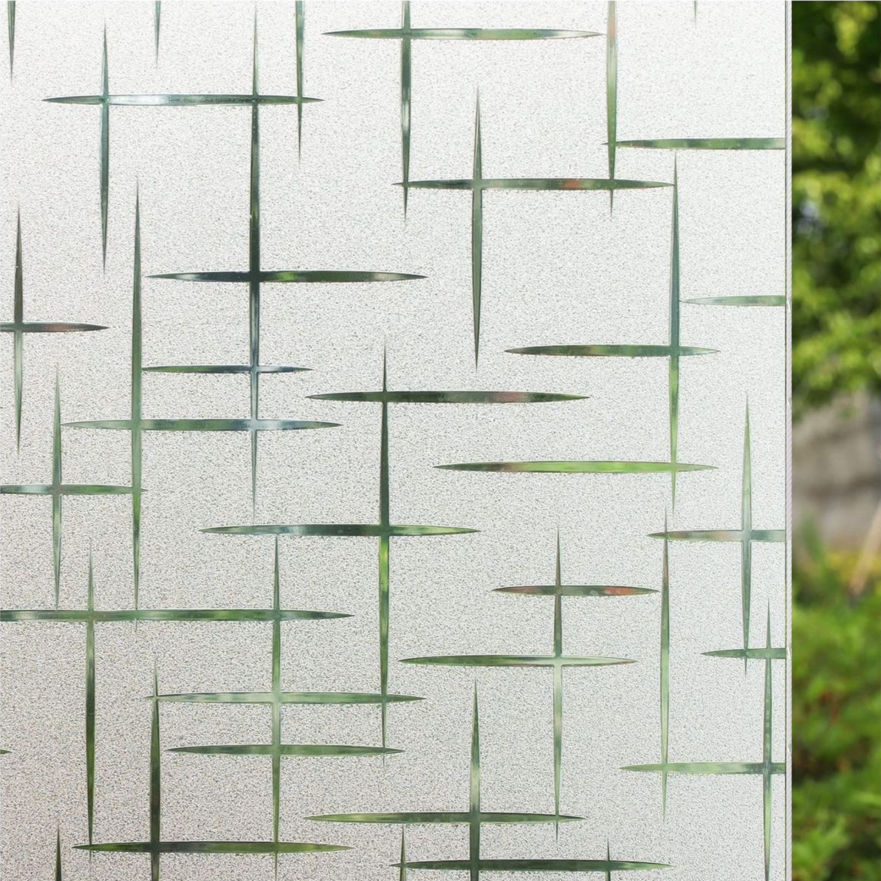 Sterrenpatroon raamfolie voor speels effect