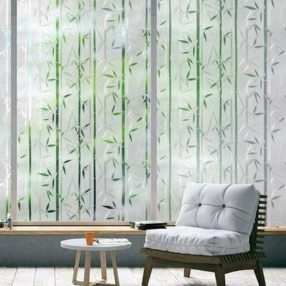 Transparante bamboe raamfolie voor ramen