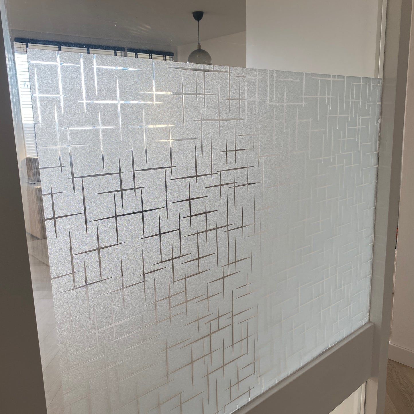 Zelfklevende sterren raamfolie