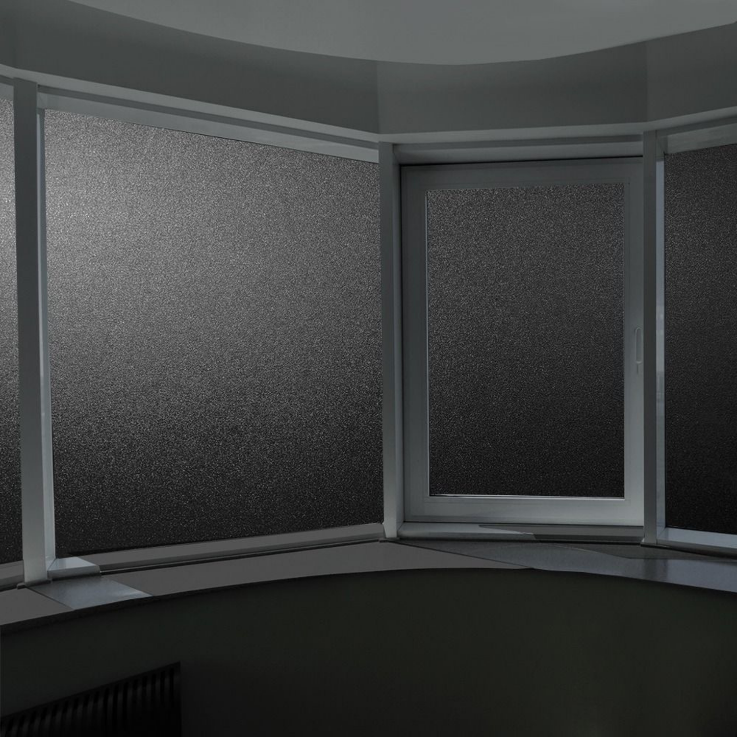 Zwarte raamfolie tegen inkijk en zonlicht